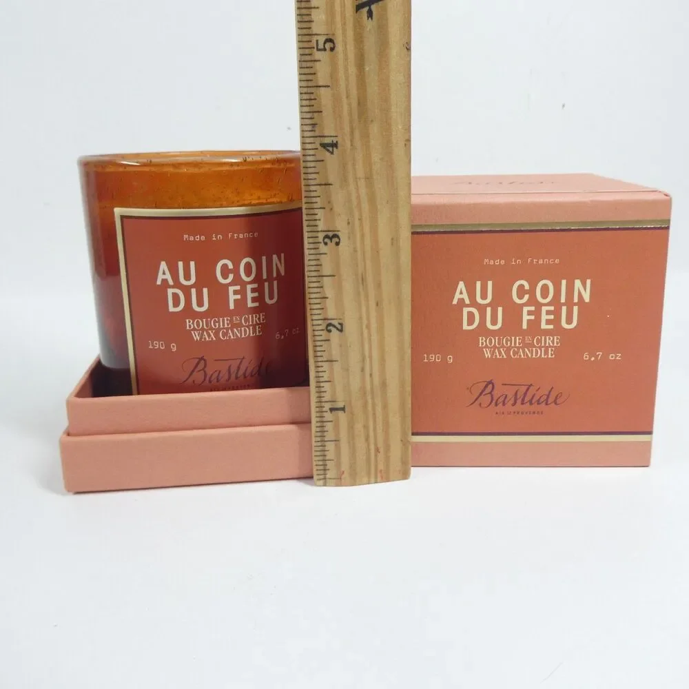 Au Coin Du Feu Bougie en Cire Wax Candle Bastide France 190g 6.7oz